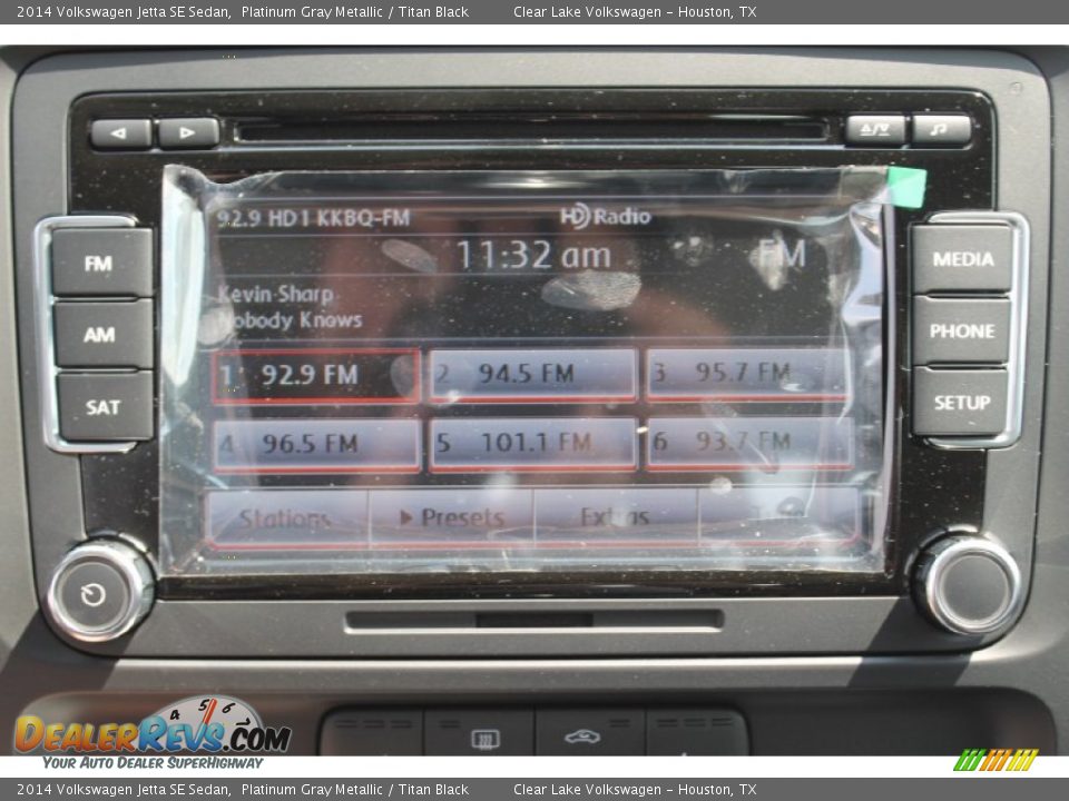 2014 Volkswagen Jetta SE Sedan Platinum Gray Metallic / Titan Black Photo #14