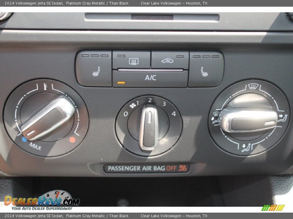 2014 Volkswagen Jetta SE Sedan Platinum Gray Metallic / Titan Black Photo #15