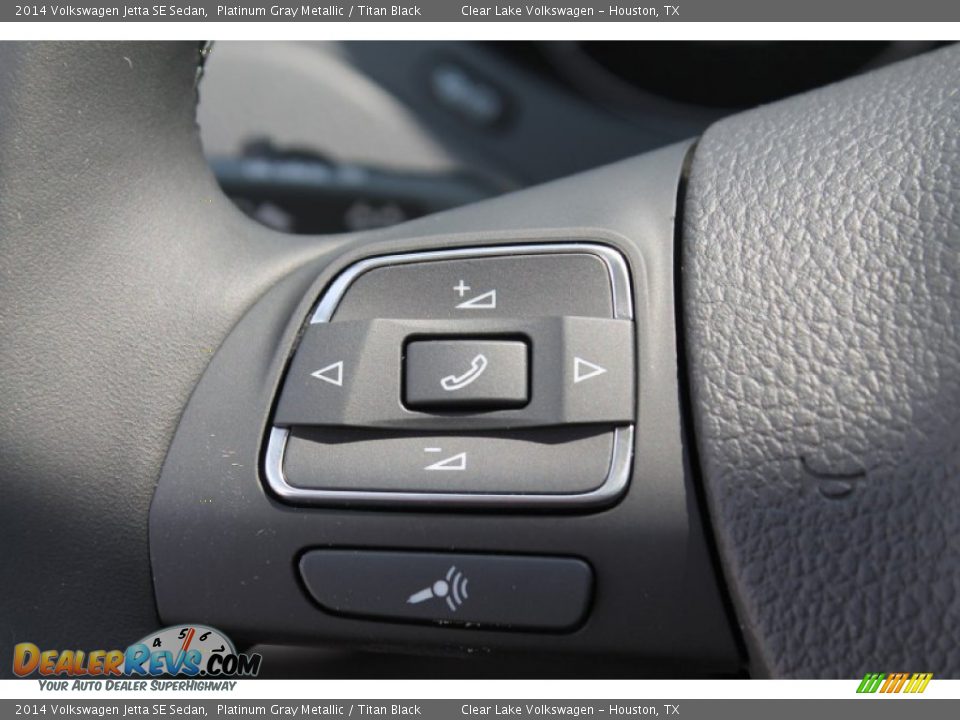 2014 Volkswagen Jetta SE Sedan Platinum Gray Metallic / Titan Black Photo #18