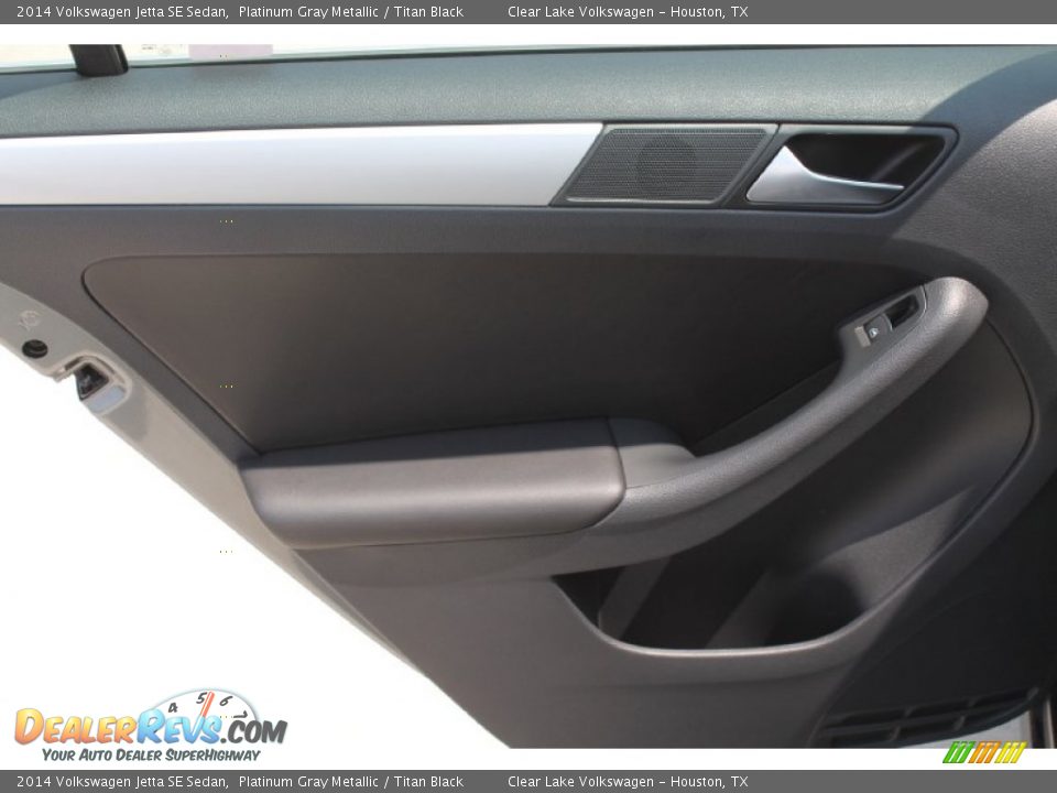 2014 Volkswagen Jetta SE Sedan Platinum Gray Metallic / Titan Black Photo #20