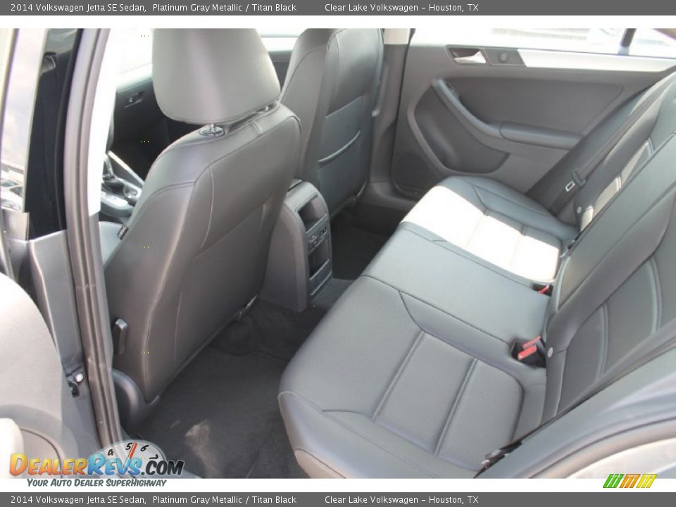 2014 Volkswagen Jetta SE Sedan Platinum Gray Metallic / Titan Black Photo #21