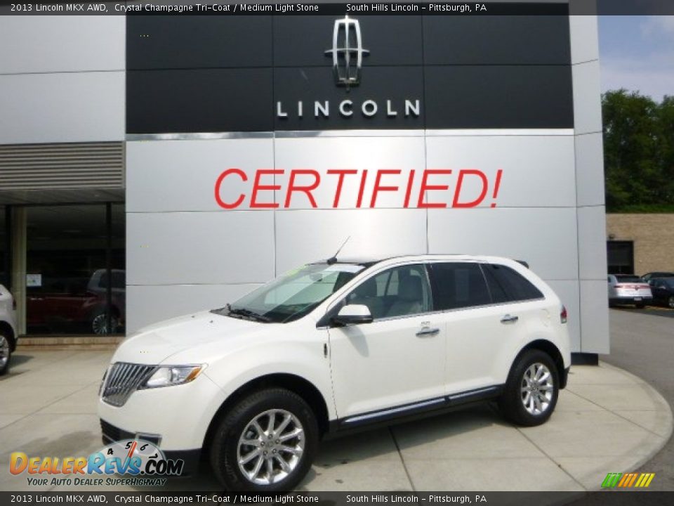 2013 Lincoln MKX AWD Crystal Champagne Tri-Coat / Medium Light Stone Photo #1