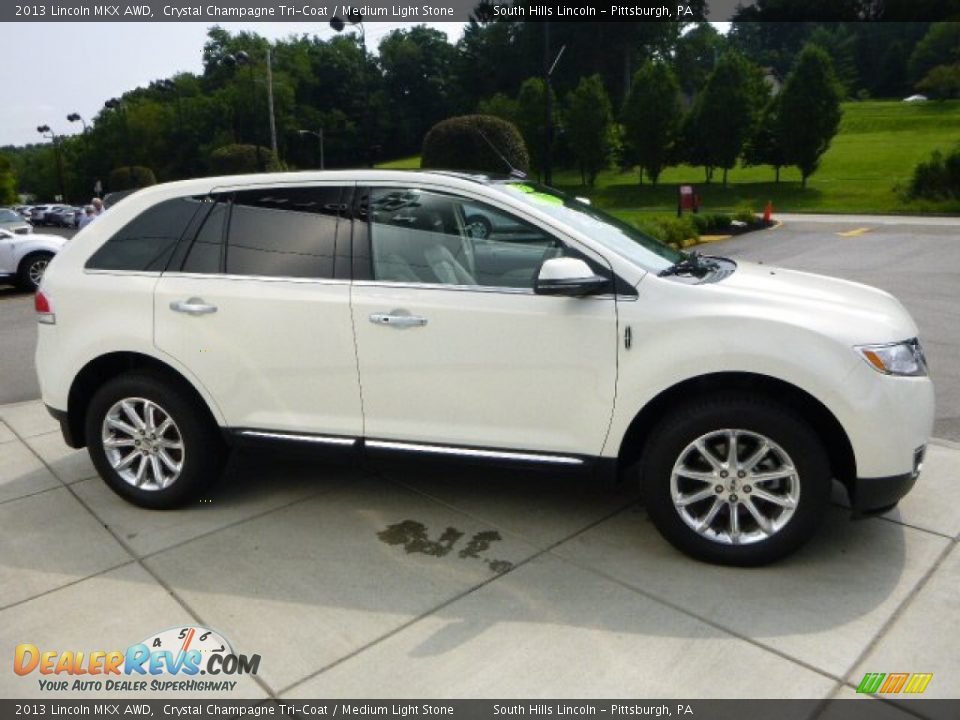 2013 Lincoln MKX AWD Crystal Champagne Tri-Coat / Medium Light Stone Photo #6