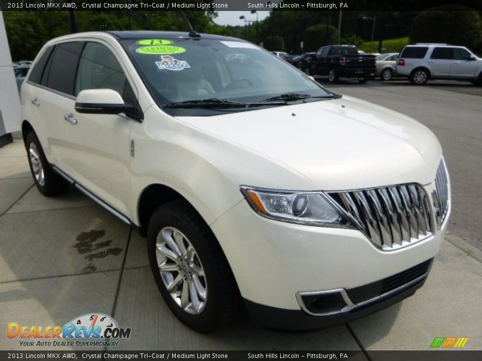 2013 Lincoln MKX AWD Crystal Champagne Tri-Coat / Medium Light Stone Photo #7