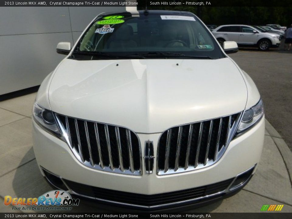 2013 Lincoln MKX AWD Crystal Champagne Tri-Coat / Medium Light Stone Photo #8