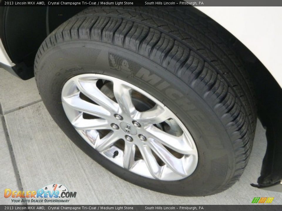 2013 Lincoln MKX AWD Crystal Champagne Tri-Coat / Medium Light Stone Photo #9