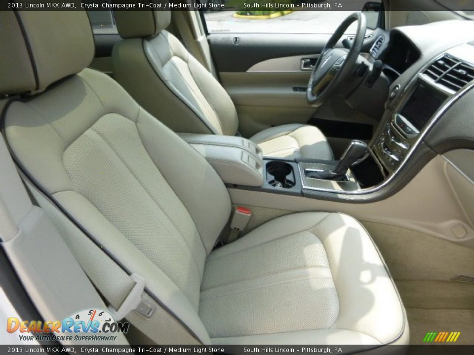2013 Lincoln MKX AWD Crystal Champagne Tri-Coat / Medium Light Stone Photo #10