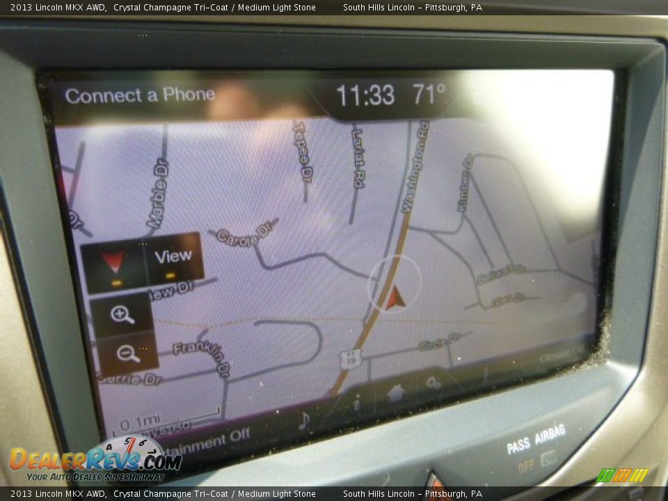 2013 Lincoln MKX AWD Crystal Champagne Tri-Coat / Medium Light Stone Photo #21