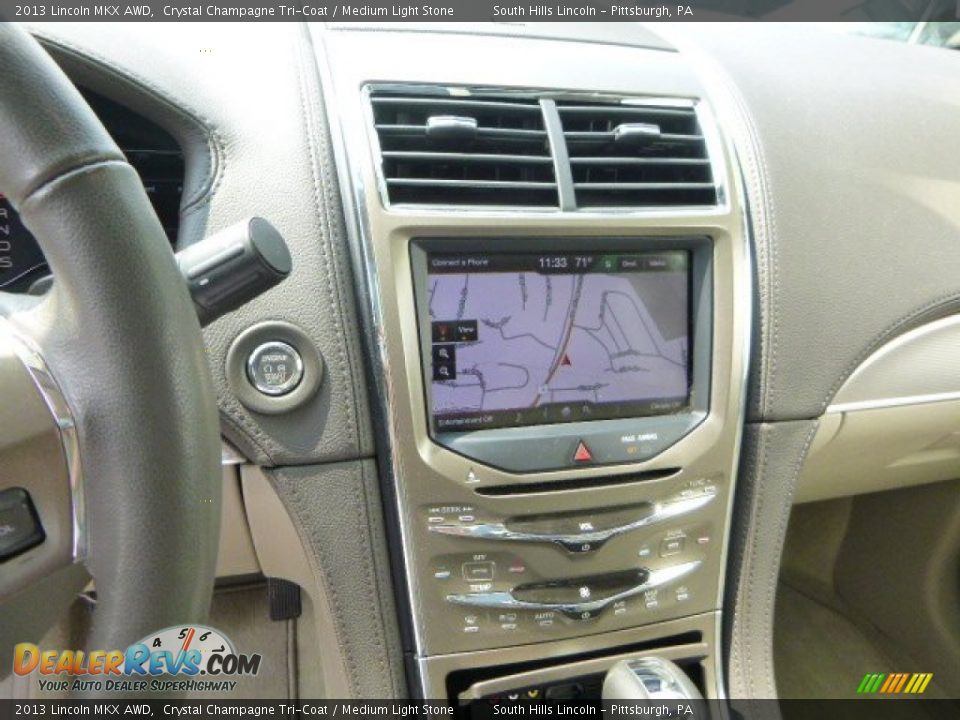 2013 Lincoln MKX AWD Crystal Champagne Tri-Coat / Medium Light Stone Photo #22