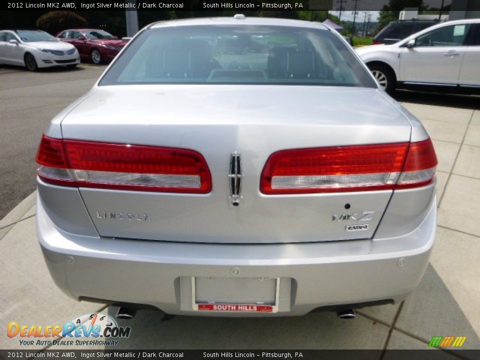 2012 Lincoln MKZ AWD Ingot Silver Metallic / Dark Charcoal Photo #4