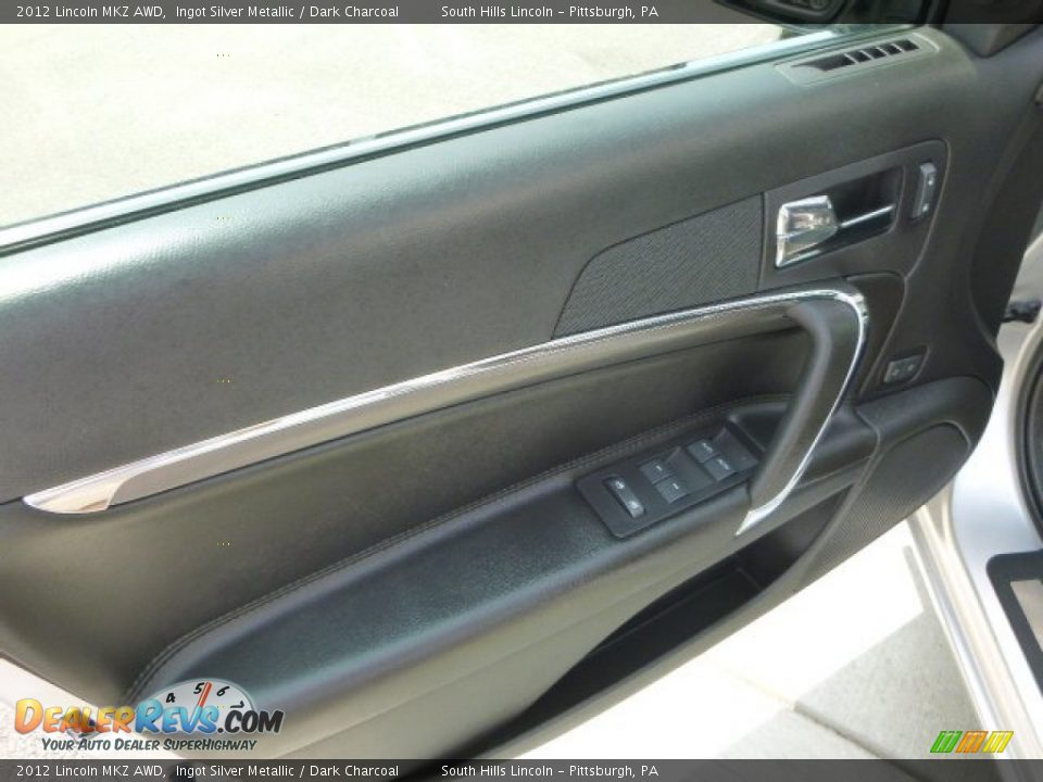 2012 Lincoln MKZ AWD Ingot Silver Metallic / Dark Charcoal Photo #17