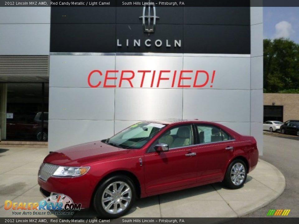 2012 Lincoln MKZ AWD Red Candy Metallic / Light Camel Photo #1