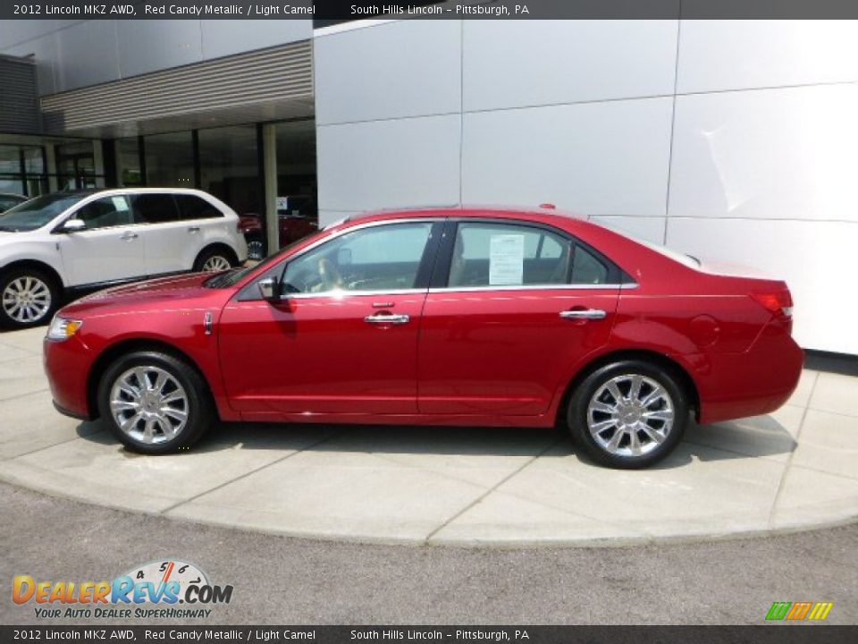 2012 Lincoln MKZ AWD Red Candy Metallic / Light Camel Photo #2