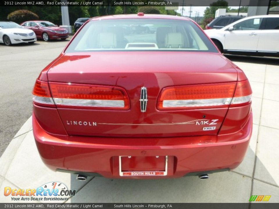 2012 Lincoln MKZ AWD Red Candy Metallic / Light Camel Photo #4