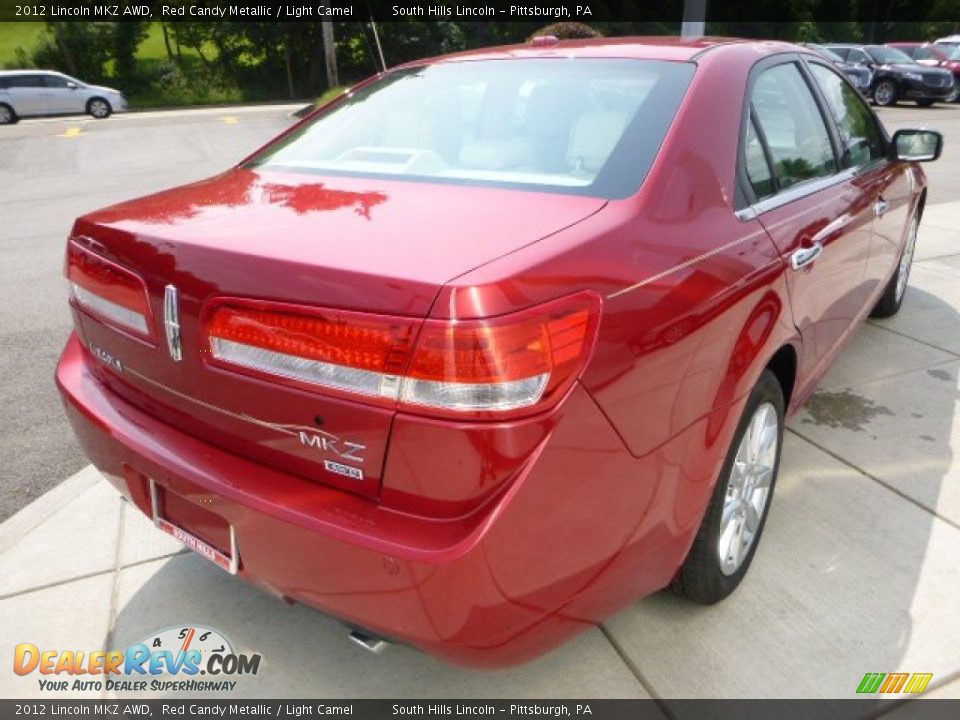 2012 Lincoln MKZ AWD Red Candy Metallic / Light Camel Photo #5