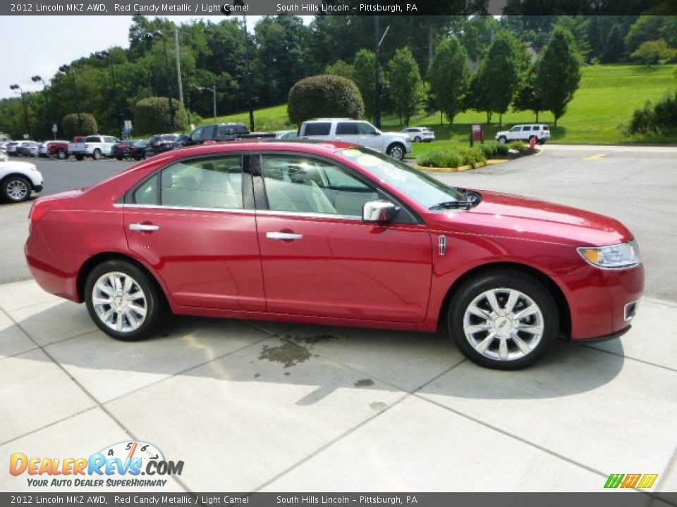 2012 Lincoln MKZ AWD Red Candy Metallic / Light Camel Photo #6