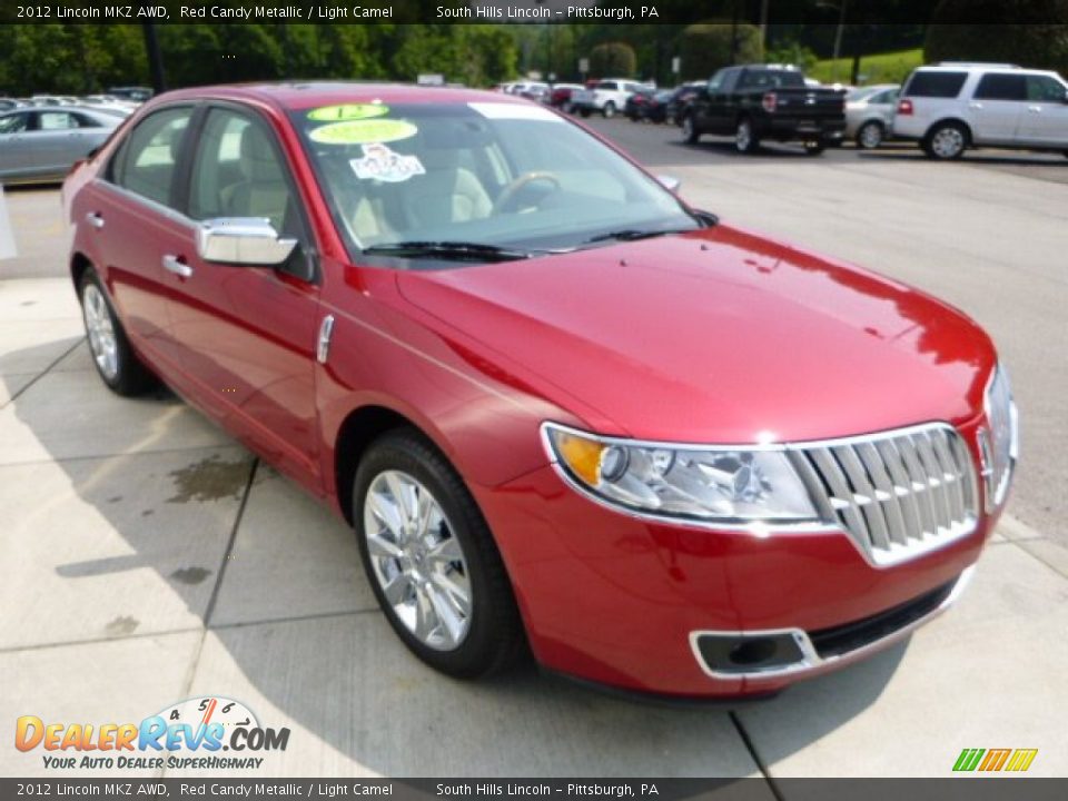 2012 Lincoln MKZ AWD Red Candy Metallic / Light Camel Photo #7