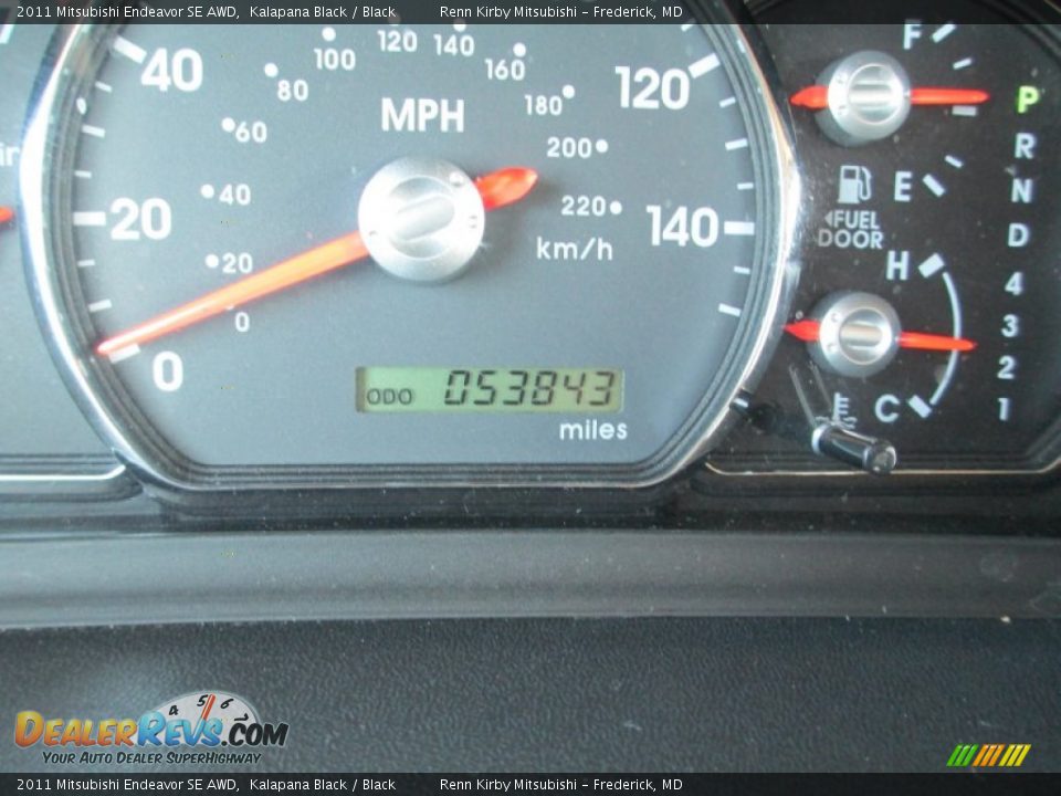 2011 Mitsubishi Endeavor SE AWD Kalapana Black / Black Photo #17