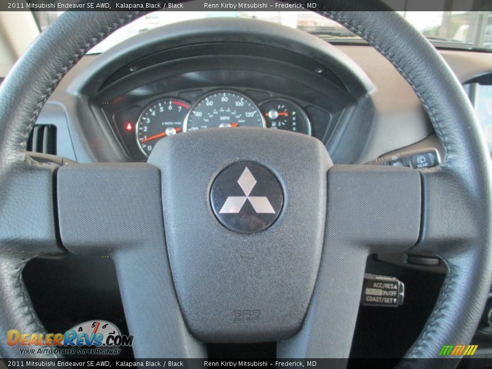 2011 Mitsubishi Endeavor SE AWD Kalapana Black / Black Photo #24