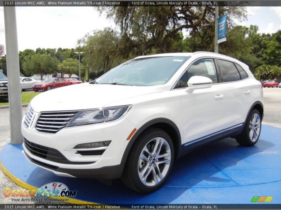 2015 Lincoln MKC AWD White Platinum Metallic Tri-coat / Hazelnut Photo #1