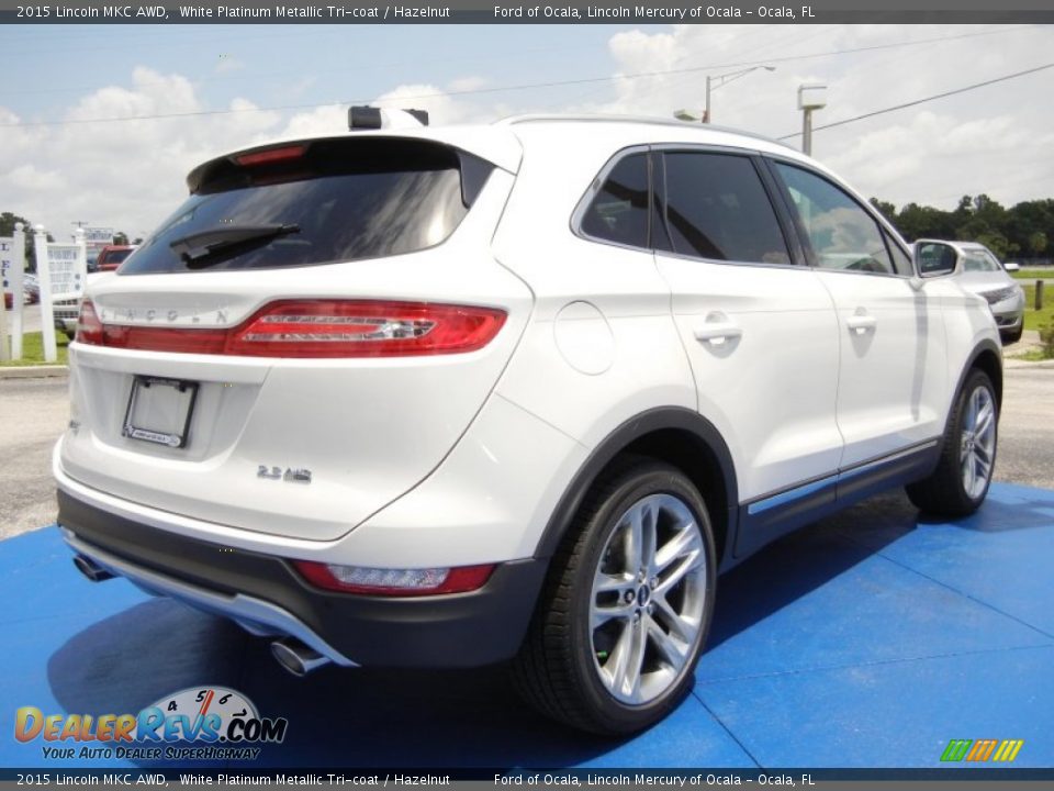 2015 Lincoln MKC AWD White Platinum Metallic Tri-coat / Hazelnut Photo #3