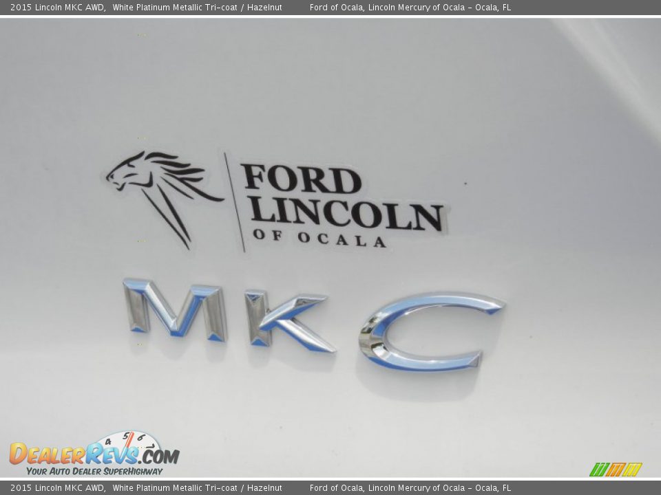 2015 Lincoln MKC AWD White Platinum Metallic Tri-coat / Hazelnut Photo #4