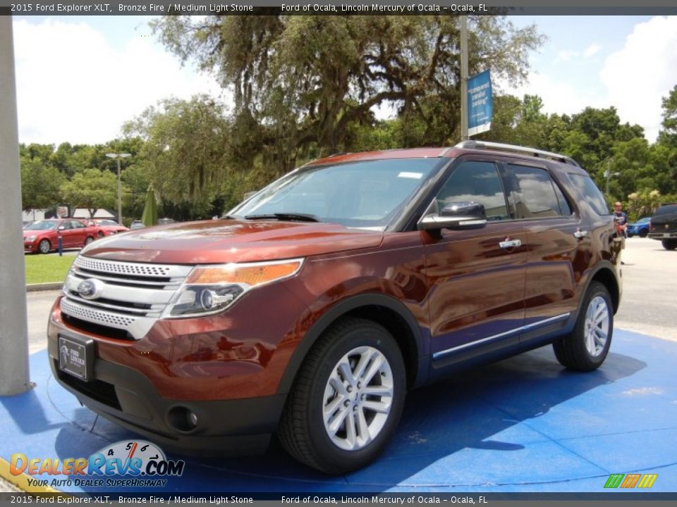 2015 Ford Explorer XLT Bronze Fire / Medium Light Stone Photo #1