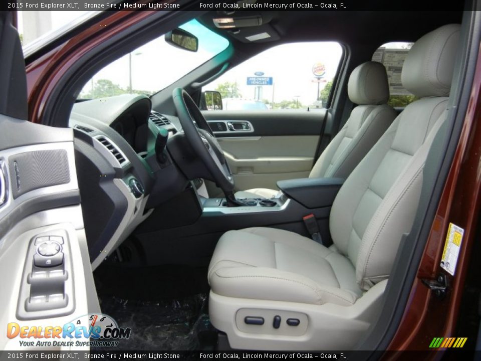 2015 Ford Explorer XLT Bronze Fire / Medium Light Stone Photo #6