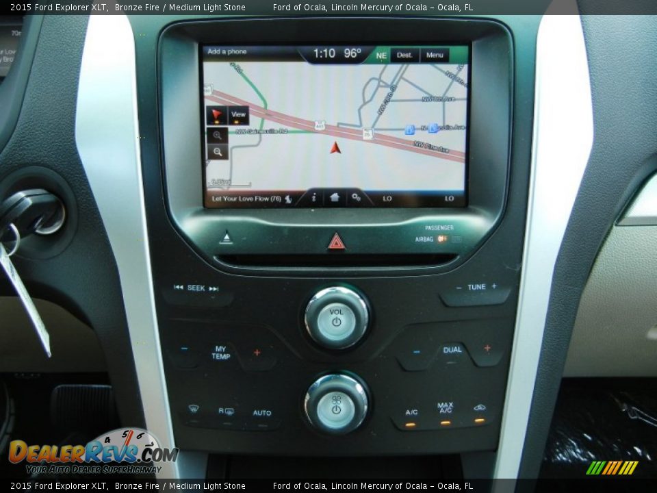 2015 Ford Explorer XLT Bronze Fire / Medium Light Stone Photo #11