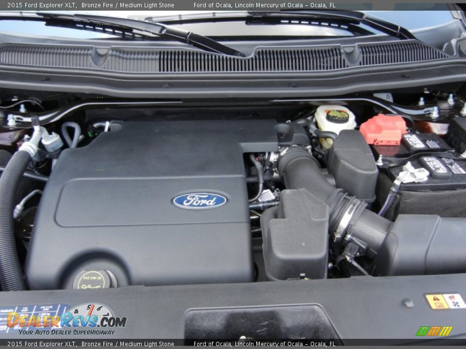 2015 Ford Explorer XLT Bronze Fire / Medium Light Stone Photo #12