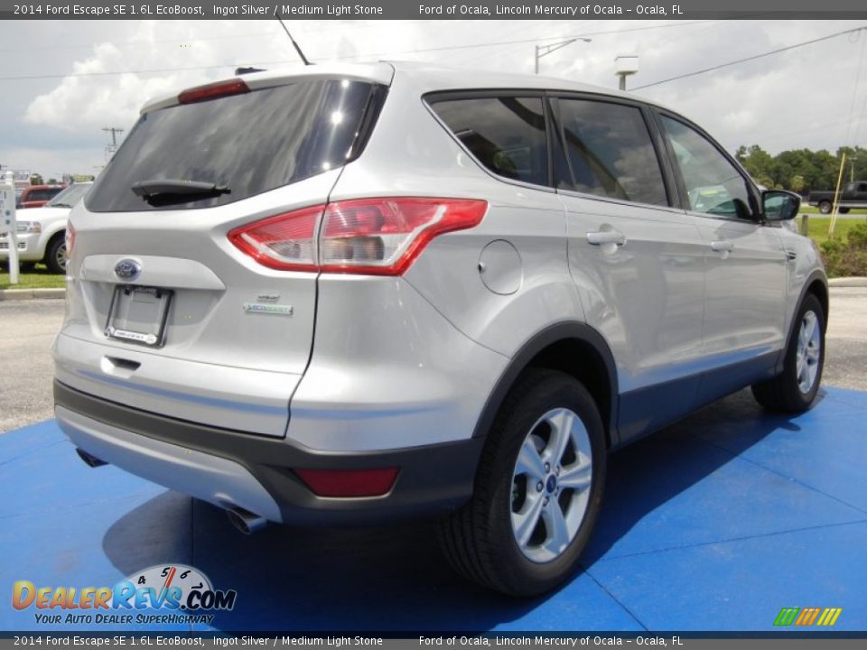 2014 Ford Escape SE 1.6L EcoBoost Ingot Silver / Medium Light Stone Photo #3