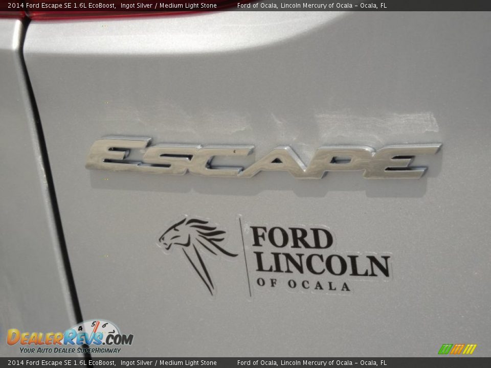 2014 Ford Escape SE 1.6L EcoBoost Ingot Silver / Medium Light Stone Photo #4