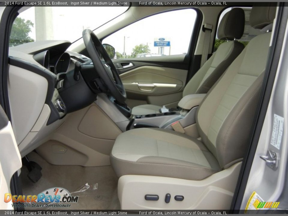 2014 Ford Escape SE 1.6L EcoBoost Ingot Silver / Medium Light Stone Photo #6
