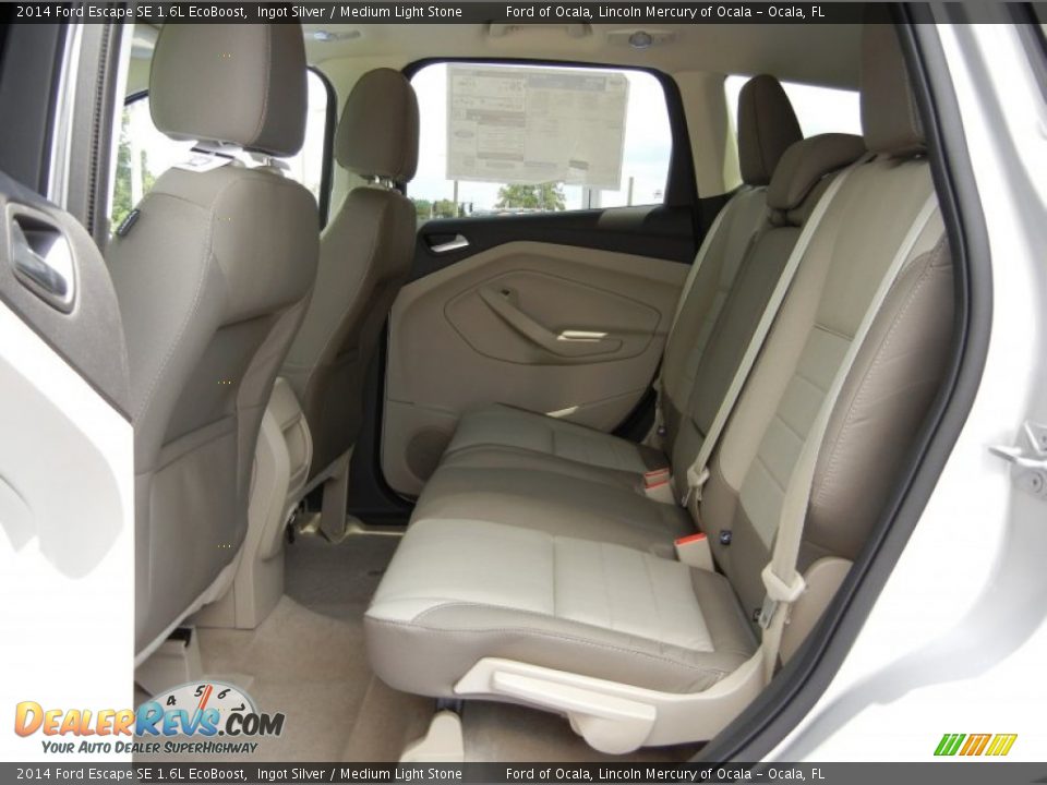 2014 Ford Escape SE 1.6L EcoBoost Ingot Silver / Medium Light Stone Photo #7