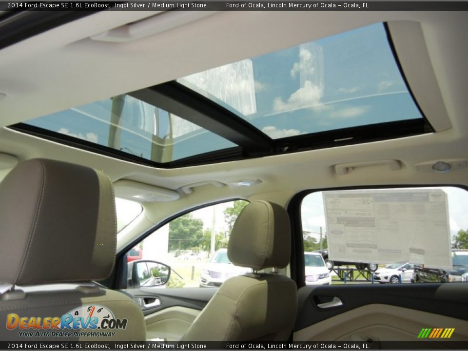 2014 Ford Escape SE 1.6L EcoBoost Ingot Silver / Medium Light Stone Photo #8