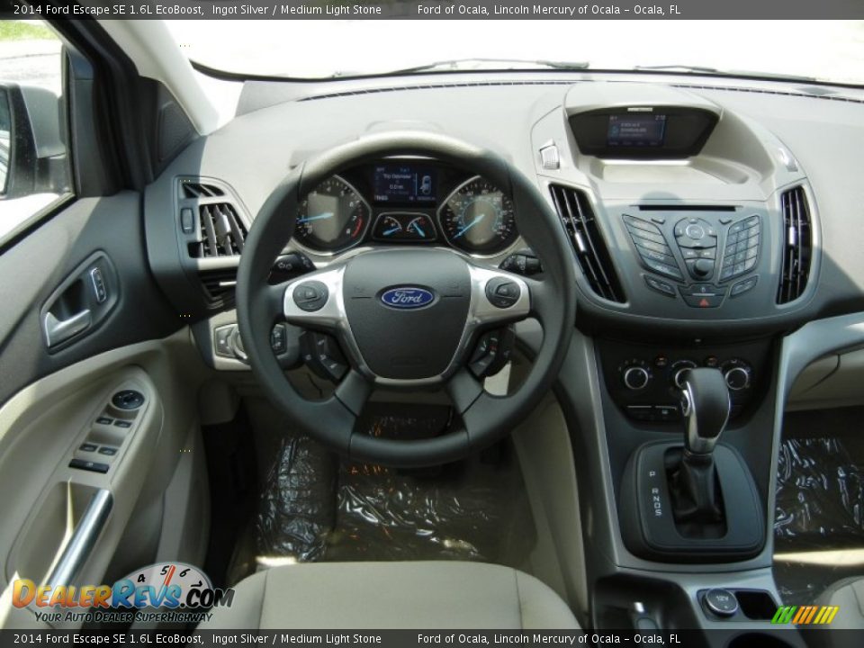 2014 Ford Escape SE 1.6L EcoBoost Ingot Silver / Medium Light Stone Photo #9