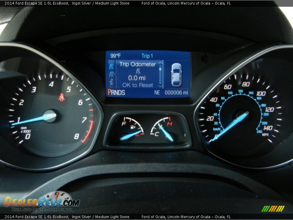2014 Ford Escape SE 1.6L EcoBoost Ingot Silver / Medium Light Stone Photo #10