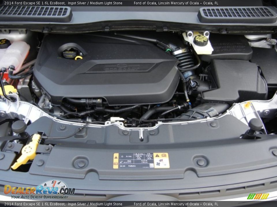 2014 Ford Escape SE 1.6L EcoBoost Ingot Silver / Medium Light Stone Photo #12