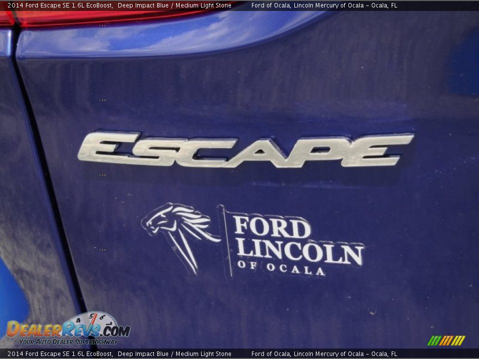 2014 Ford Escape SE 1.6L EcoBoost Deep Impact Blue / Medium Light Stone Photo #4