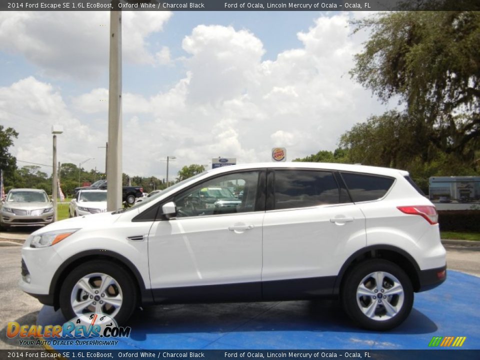 2014 Ford Escape SE 1.6L EcoBoost Oxford White / Charcoal Black Photo #2