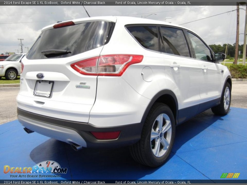 2014 Ford Escape SE 1.6L EcoBoost Oxford White / Charcoal Black Photo #3