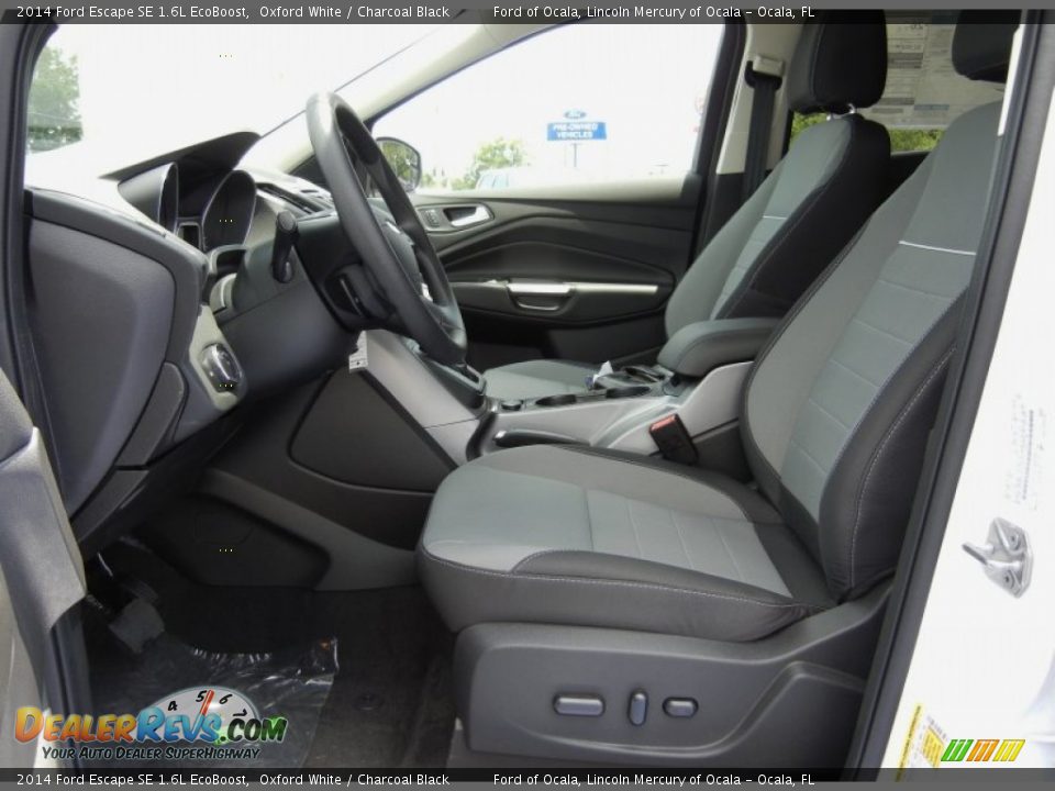 2014 Ford Escape SE 1.6L EcoBoost Oxford White / Charcoal Black Photo #6