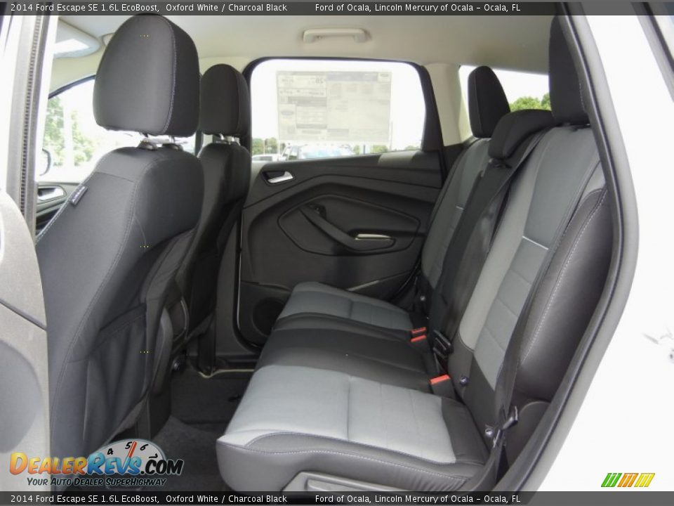 2014 Ford Escape SE 1.6L EcoBoost Oxford White / Charcoal Black Photo #7
