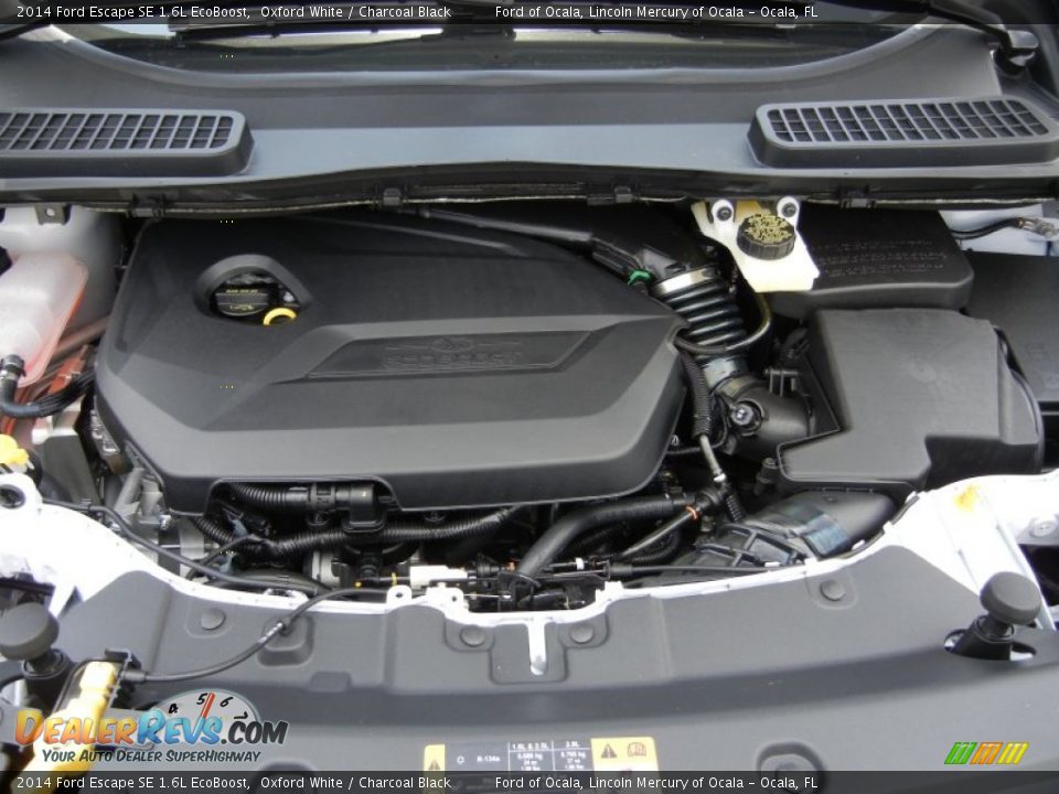 2014 Ford Escape SE 1.6L EcoBoost Oxford White / Charcoal Black Photo #11