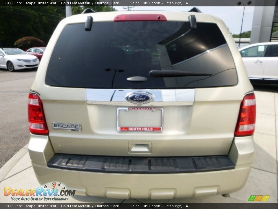 2012 Ford Escape Limited 4WD Gold Leaf Metallic / Charcoal Black Photo #4