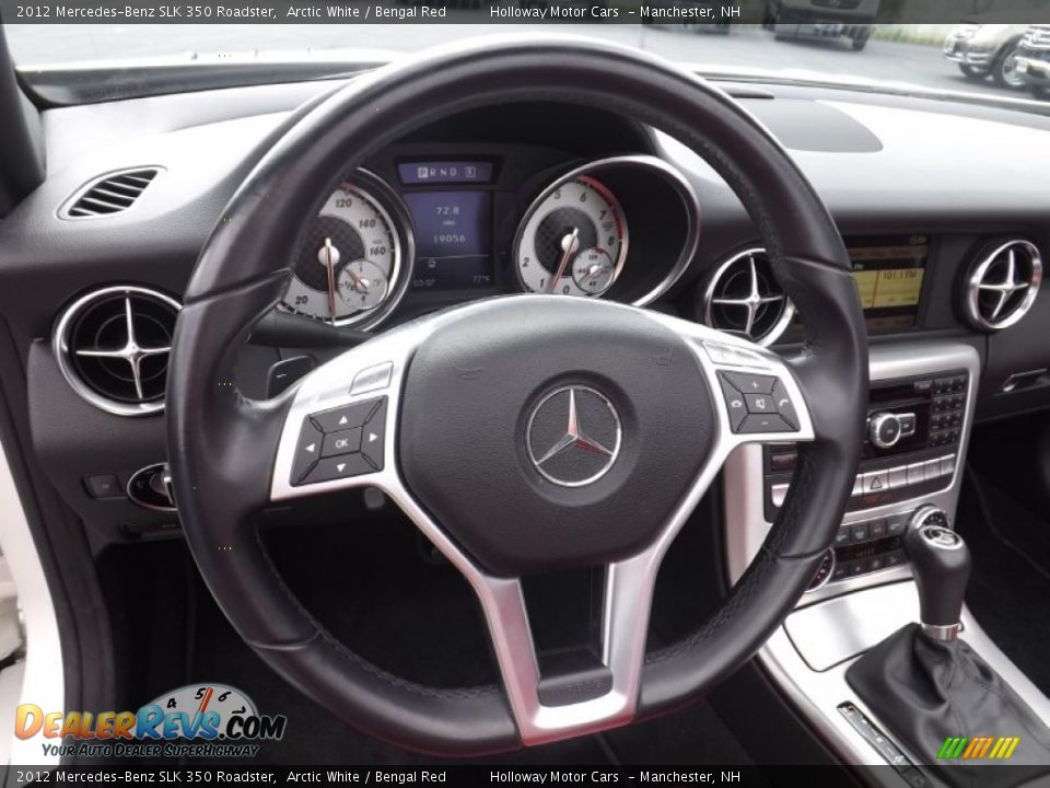 2012 Mercedes-Benz SLK 350 Roadster Steering Wheel Photo #12
