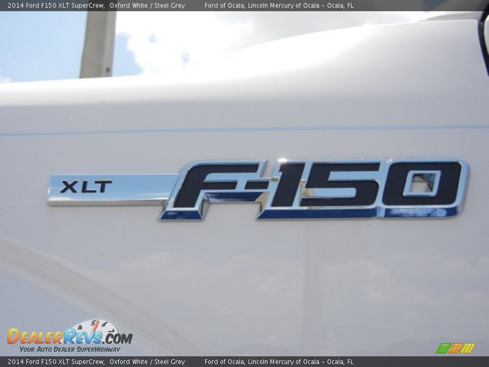 2014 Ford F150 XLT SuperCrew Oxford White / Steel Grey Photo #5