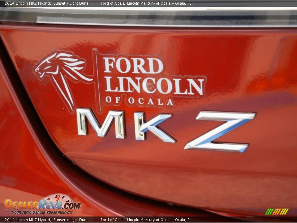 2014 Lincoln MKZ Hybrid Sunset / Light Dune Photo #4