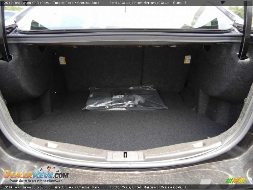 2014 Ford Fusion SE EcoBoost Tuxedo Black / Charcoal Black Photo #5