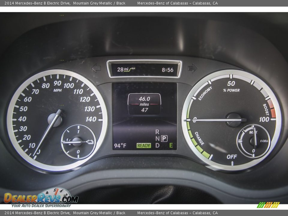 2014 Mercedes-Benz B Electric Drive Gauges Photo #6